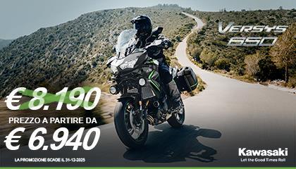 Versys 650: tua a partire da € 7.140